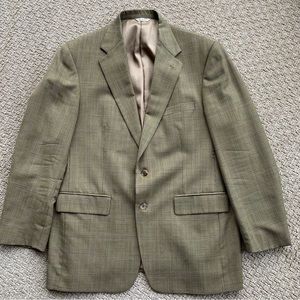 Bill Blass Men’s Blazer 42R Tan/Black/Blue